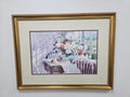 Vintage Paragon Picture Gallery Framed Floral Cottage Interior Print by M. Simandle 24 x 32
