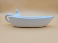 White Ceramic Lil’ Gravy Boat with Turkey Thanksgiving Table Decor