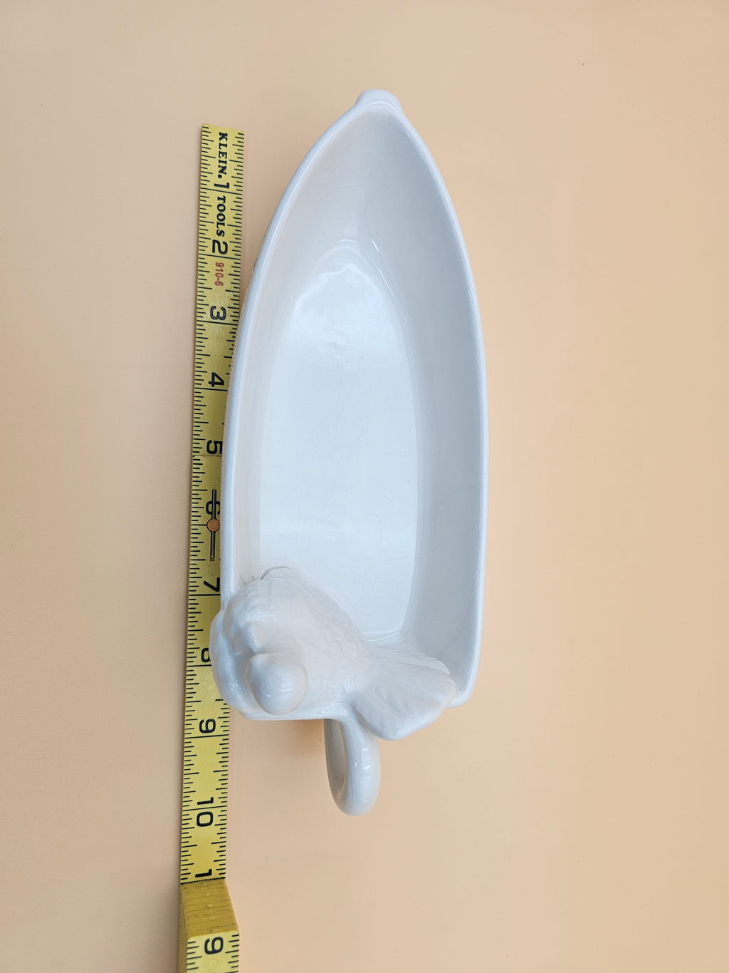 White Ceramic Lil’ Gravy Boat with Turkey Thanksgiving Table Decor