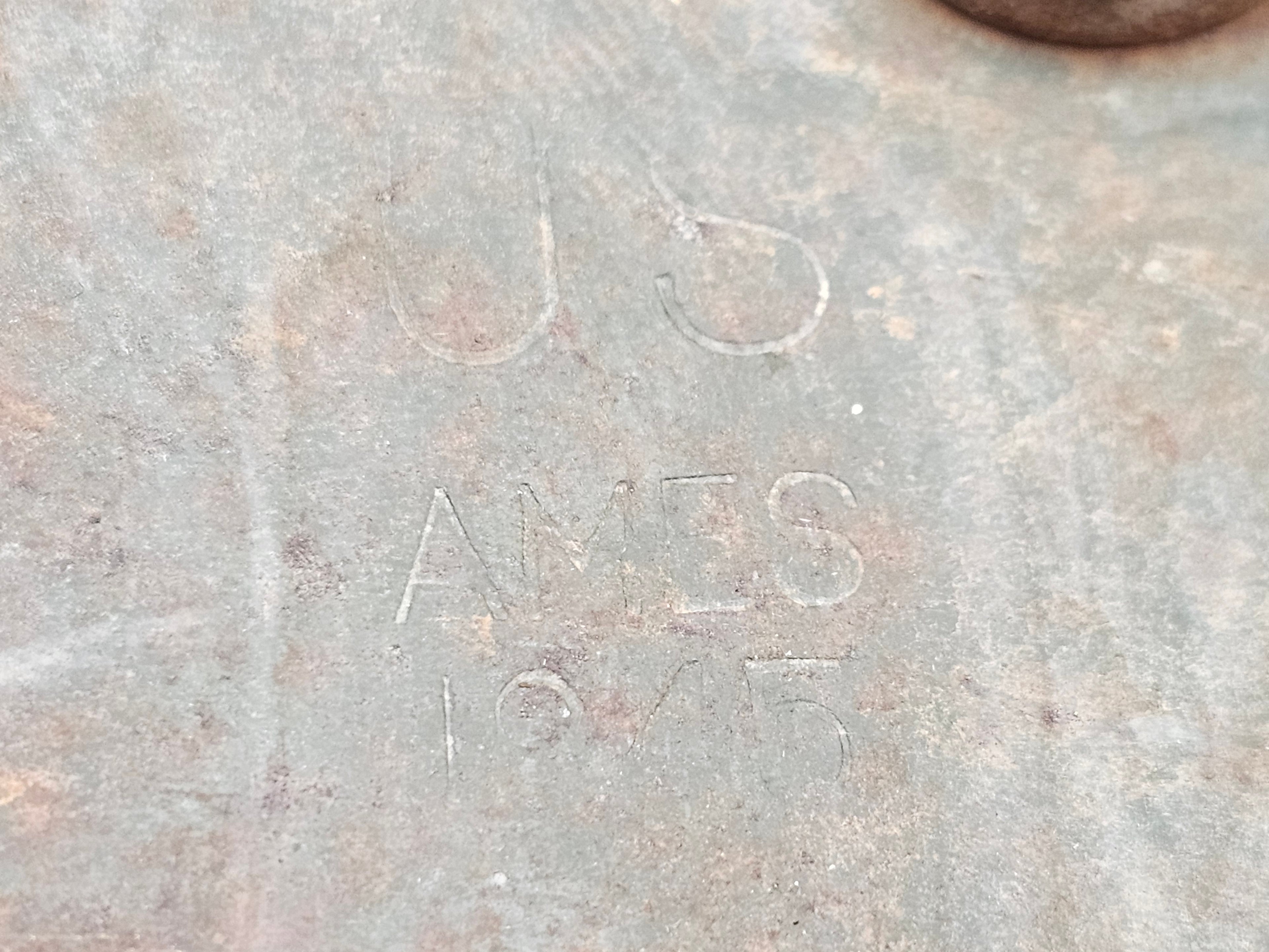 Vintage WWII U.S. Ames 1945 Folding Entrenching Shovel E-Tool