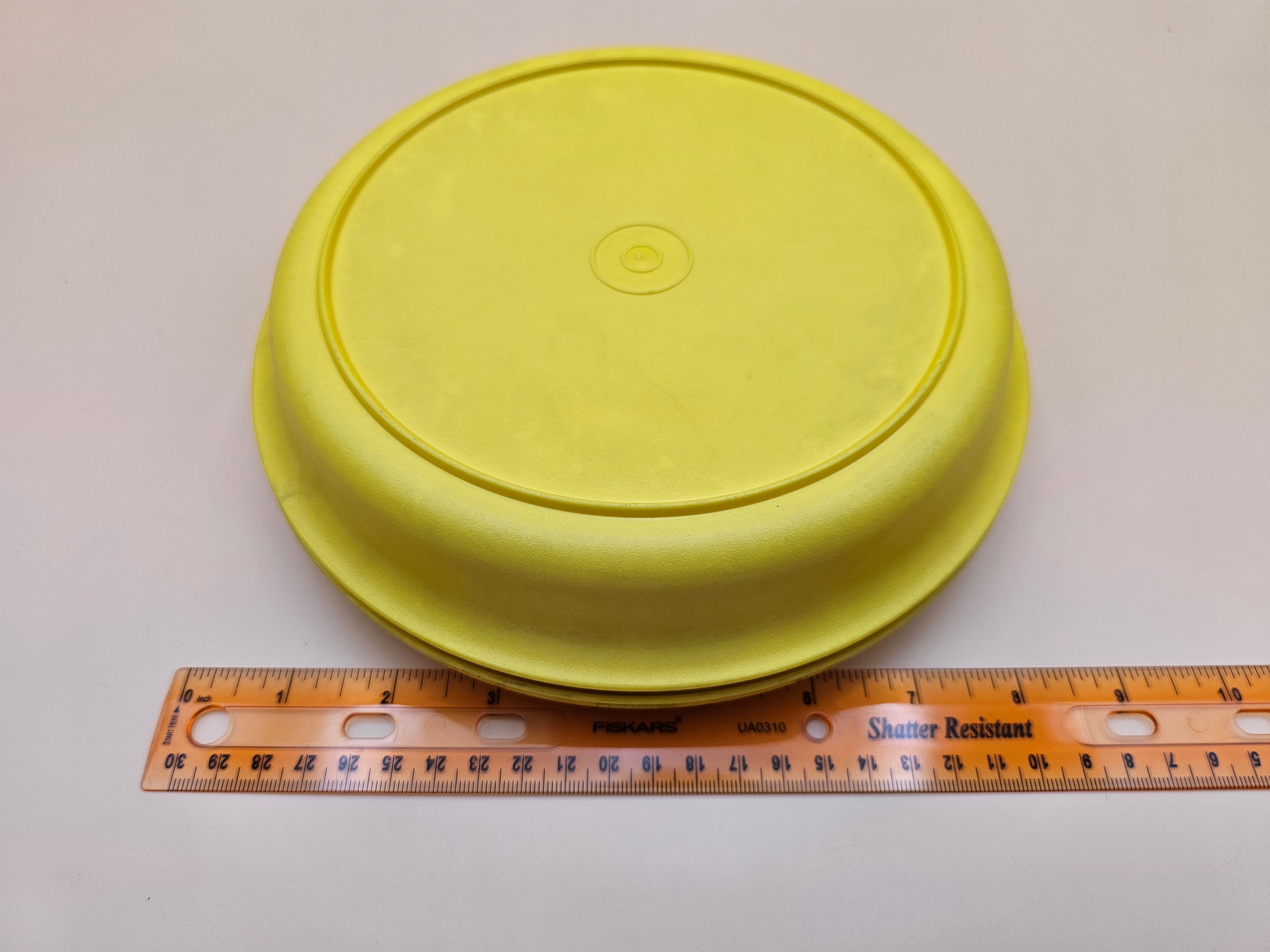 Vintage Yellow Tupperware Seal-N-Serve Bowl with Lid 1336 1337