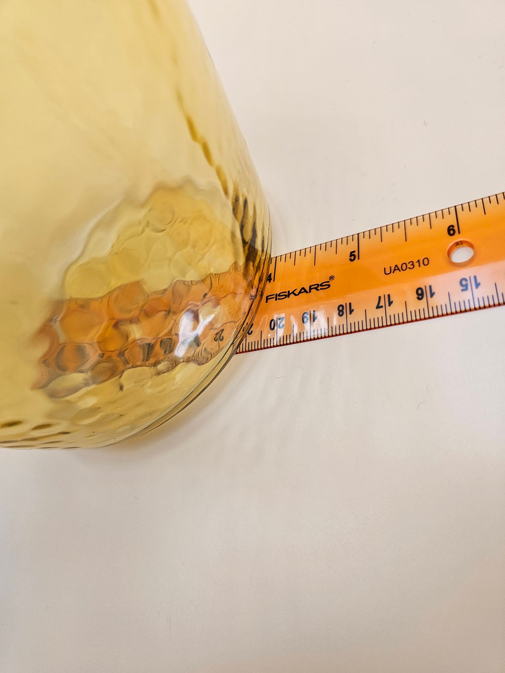 Vintage Amber Glass Thumbprint Pitcher with Ice Lip – Likely Hazel-Atlas