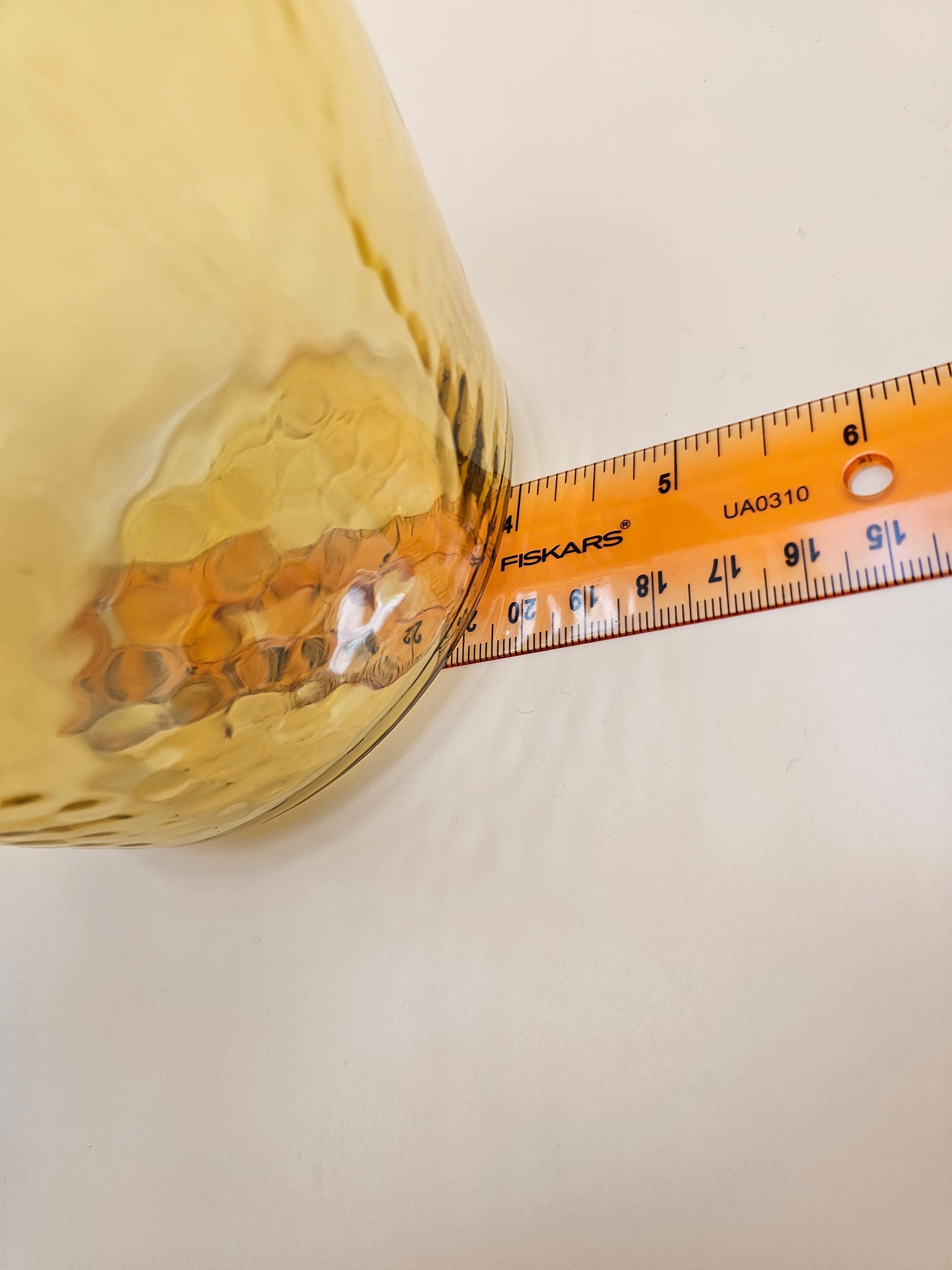 Vintage Amber Glass Thumbprint Pitcher with Ice Lip – Likely Hazel-Atlas