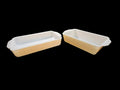 Vintage Fire-King Peach Lustre Rectangular Baking Dishes No. 409 & 410 – Set of 2