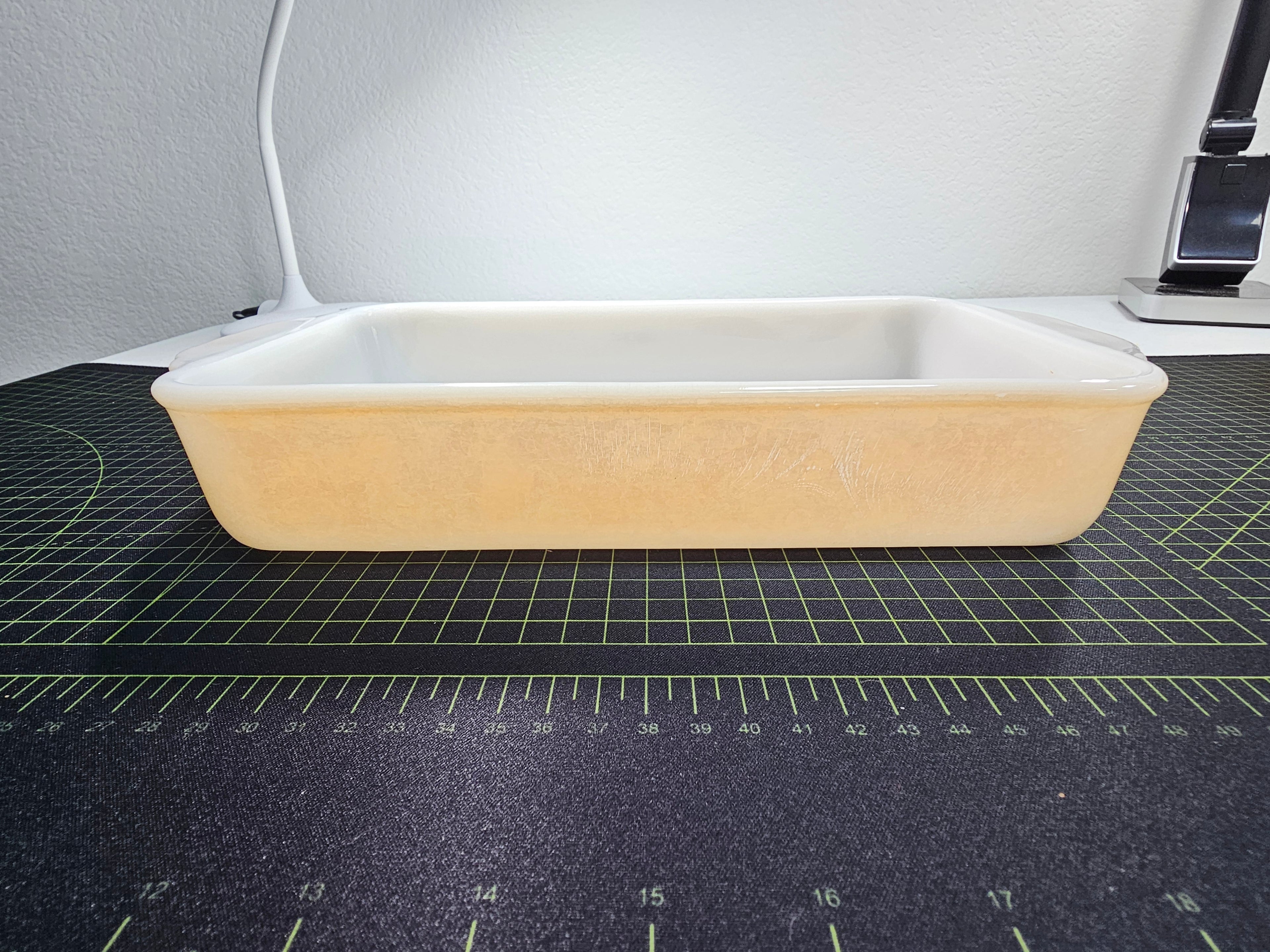 Vintage Fire-King Peach Lustre Rectangular Baking Dishes No. 409 & 410 – Set of 2