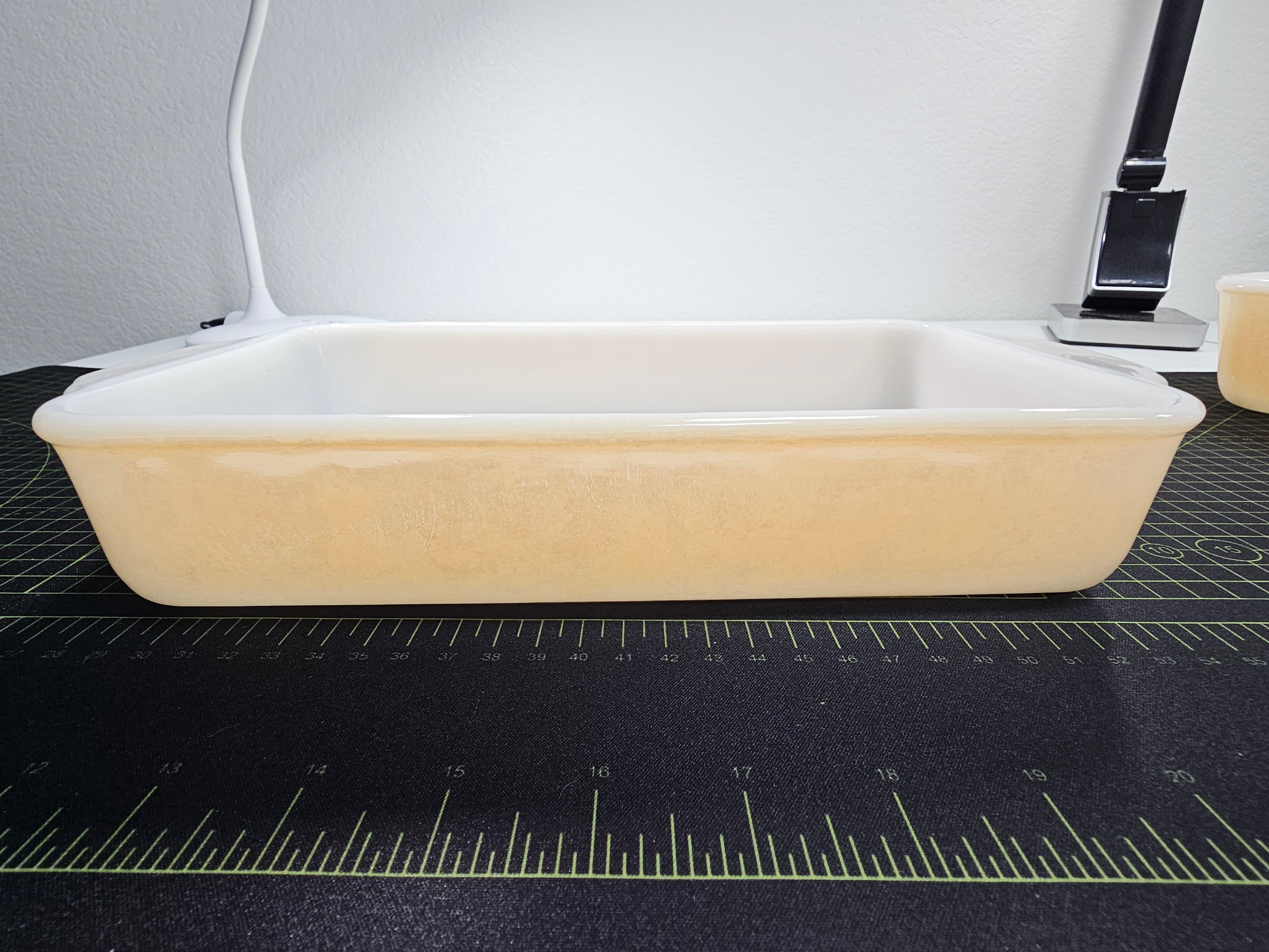 Vintage Fire-King Peach Lustre Rectangular Baking Dishes No. 409 & 410 – Set of 2