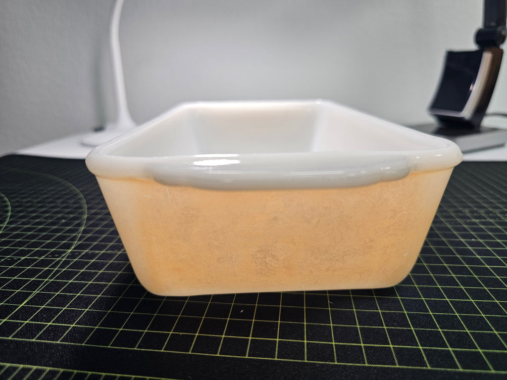 Vintage Fire-King Peach Lustre Rectangular Baking Dishes No. 409 & 410 – Set of 2