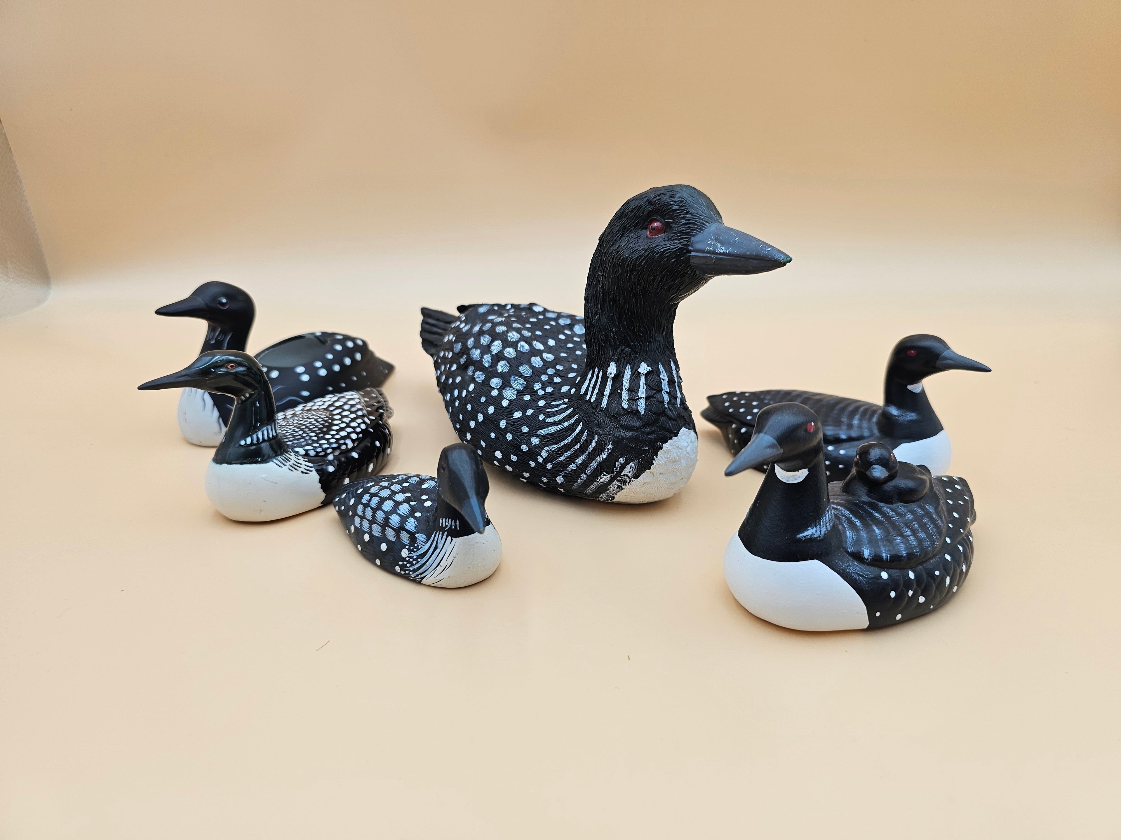 Vintage Assorted Loon Figurine Collection – Group of 6