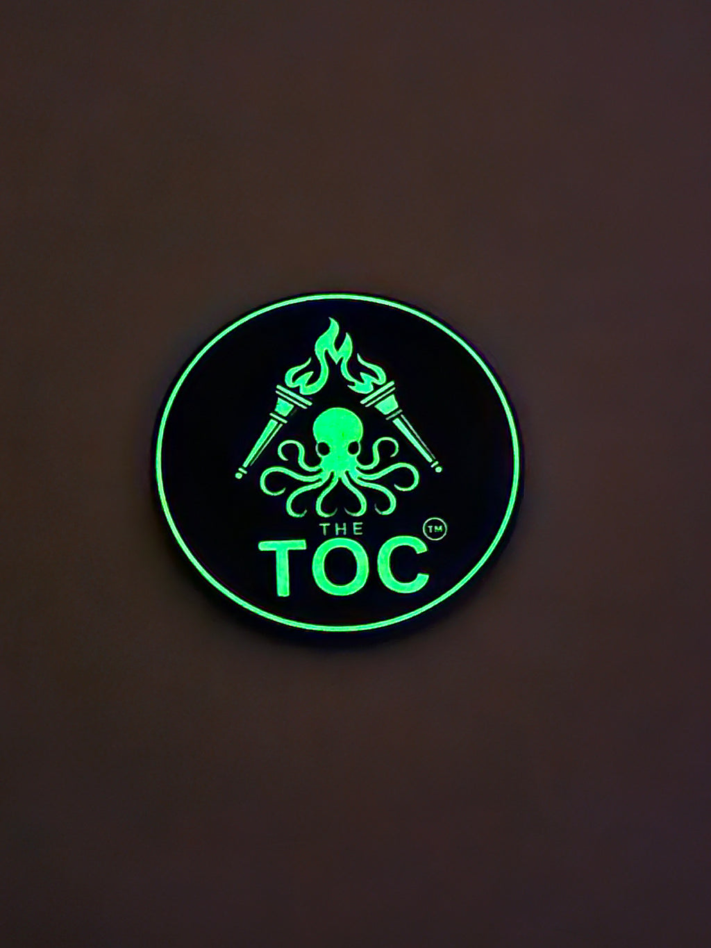 The TOC Founding Challenge Coin – Numbered Glow-in-the-Dark Edition