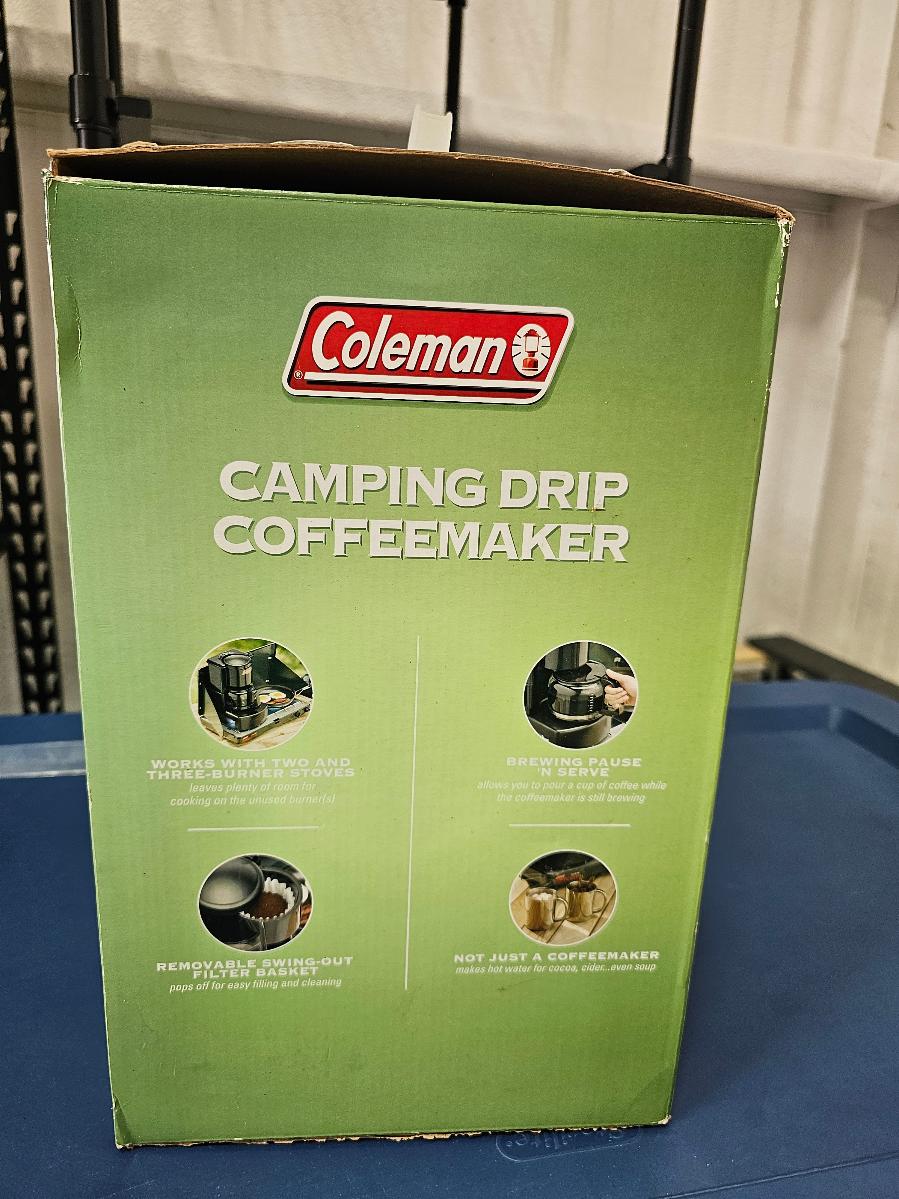 Coleman 5008 Series 10-Cup Camping Drip Coffeemaker New Sealed in Box