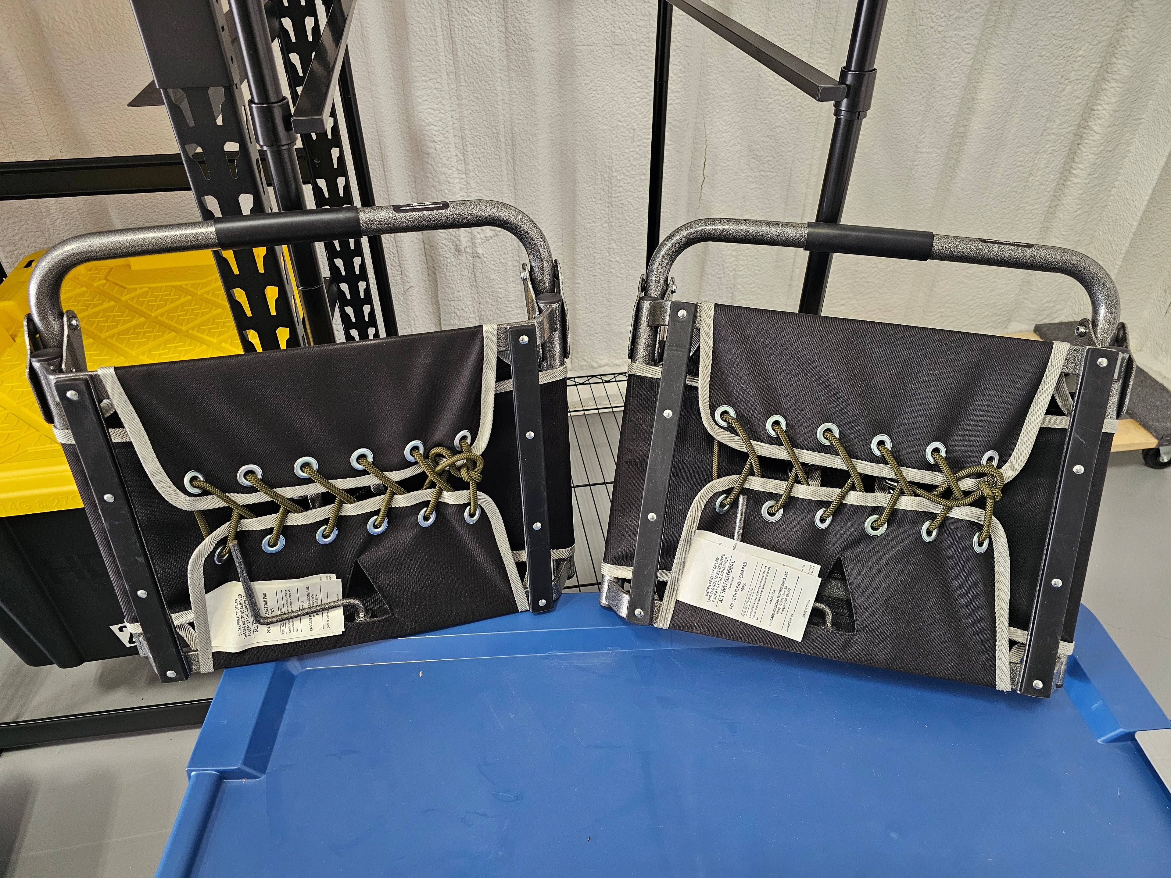 Cascade Mountain Tech Folding Stadium Seats with Back Support – Set of 2