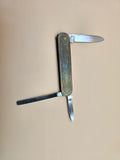 Vintage Aug. Müller Söhne Solingen Germany Gentleman Pocket Knife 3-Tool Engraved Handle Rostfrei Inox