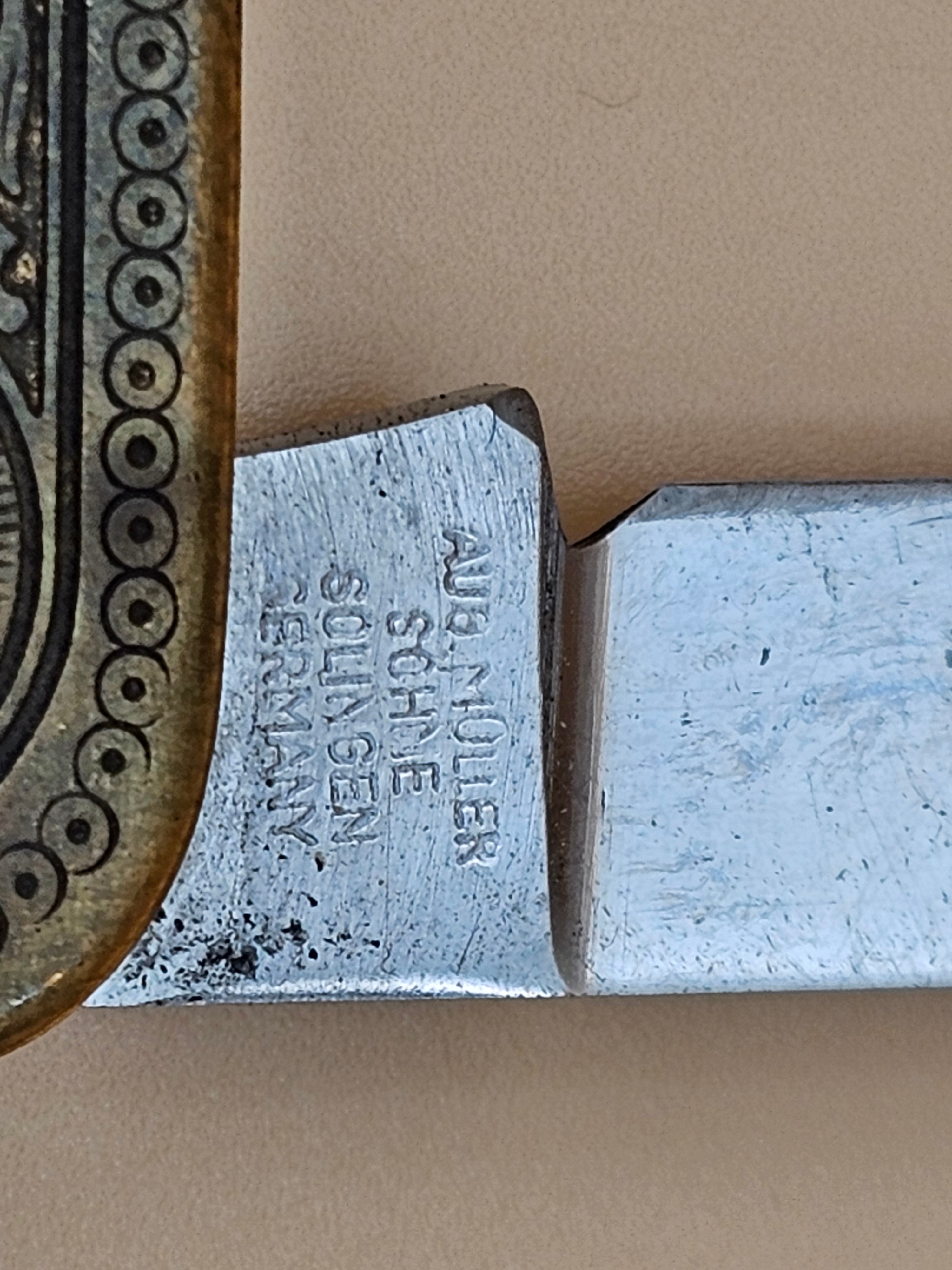Vintage Aug. Müller Söhne Solingen Germany Gentleman Pocket Knife 3-Tool Engraved Handle Rostfrei Inox