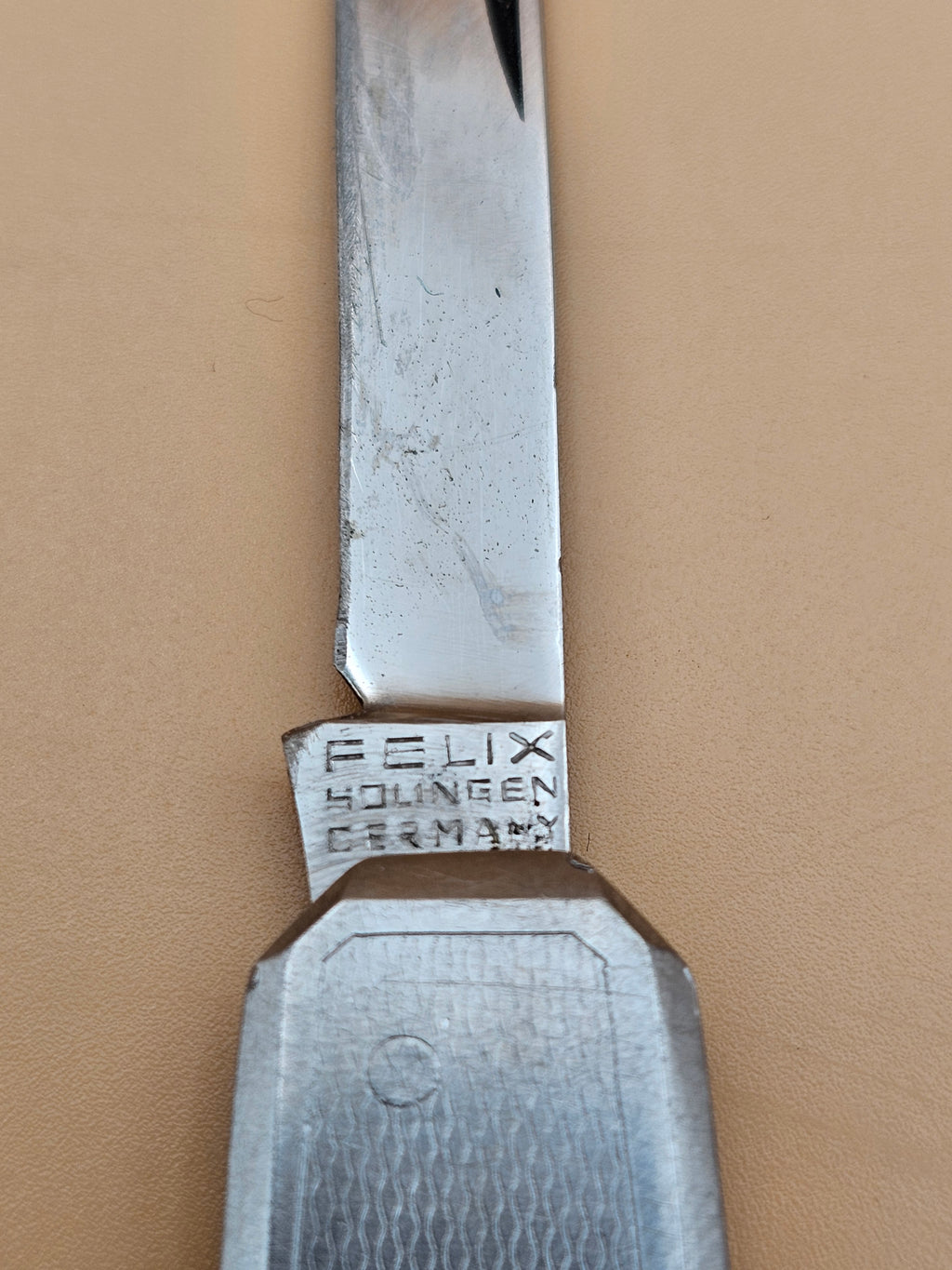 Vintage FELIX Solingen Germany Gentleman Pocket Knife 3 Tool Rostfrei Stainless Inox