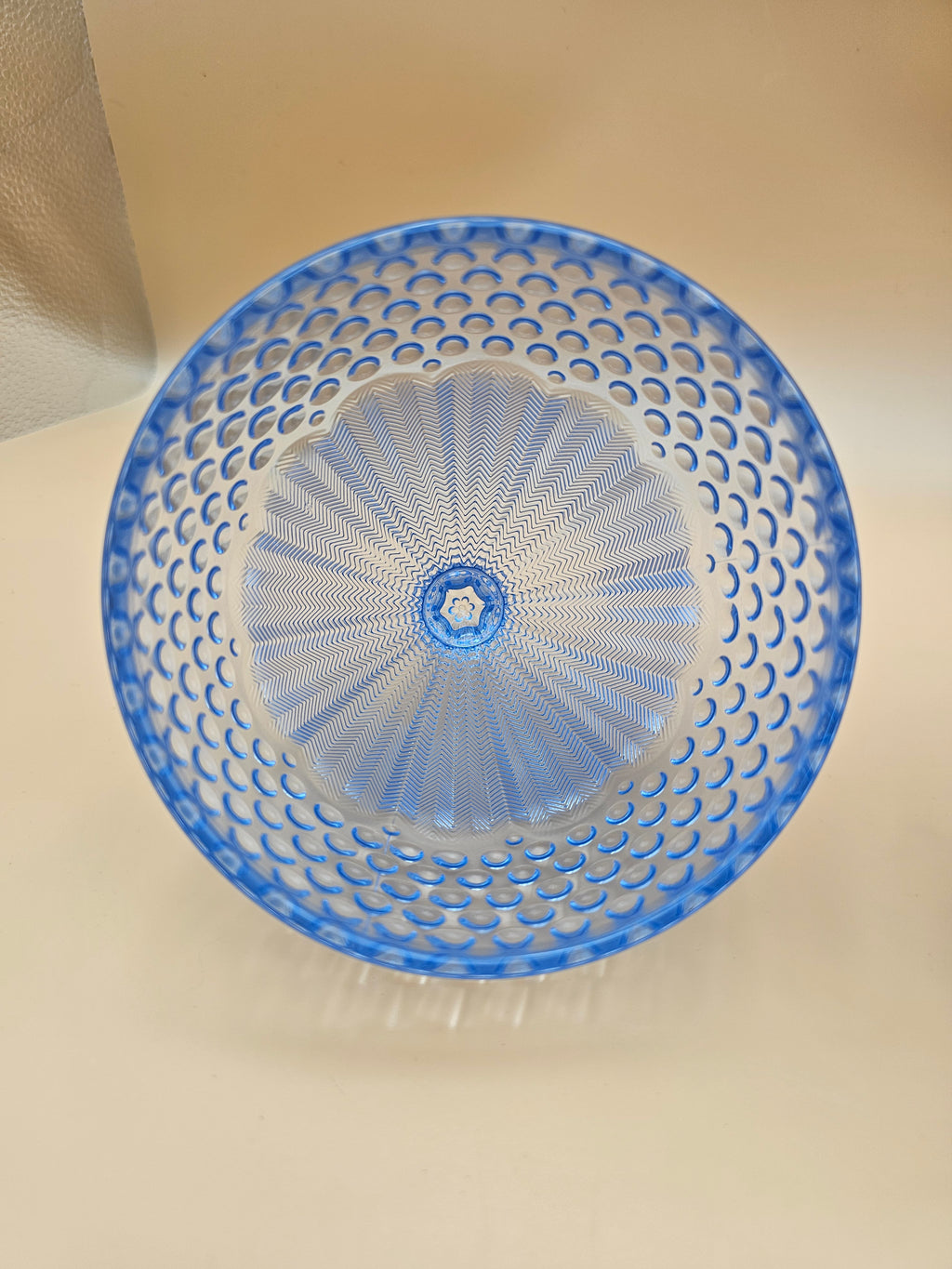 Vintage Gorham Emily’s Attic Blue Glass Egg-Shaped Covered Candy Dish