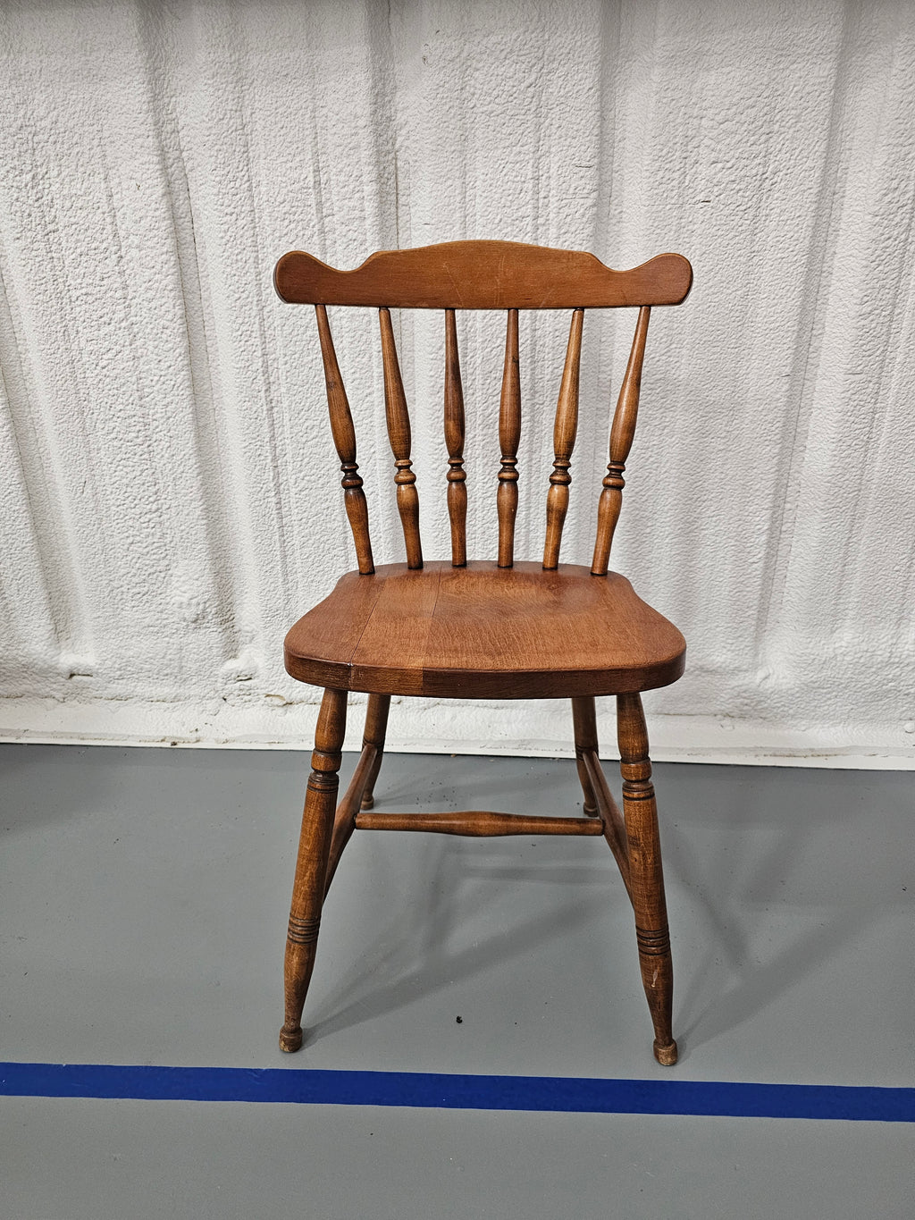 Vintage Sprague & Carleton Solid Maple Spindle-Back Side Chair