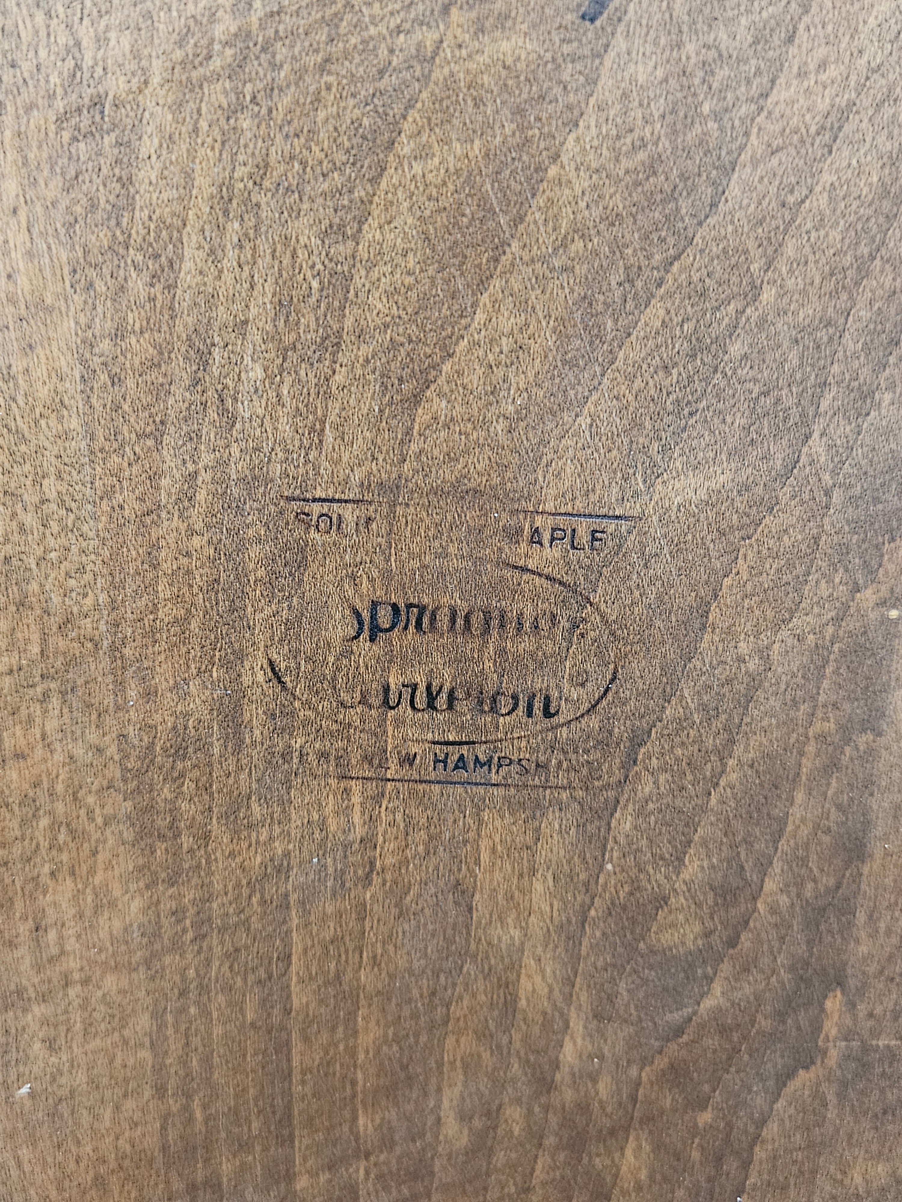 Vintage Sprague & Carleton Solid Maple Spindle-Back Side Chair