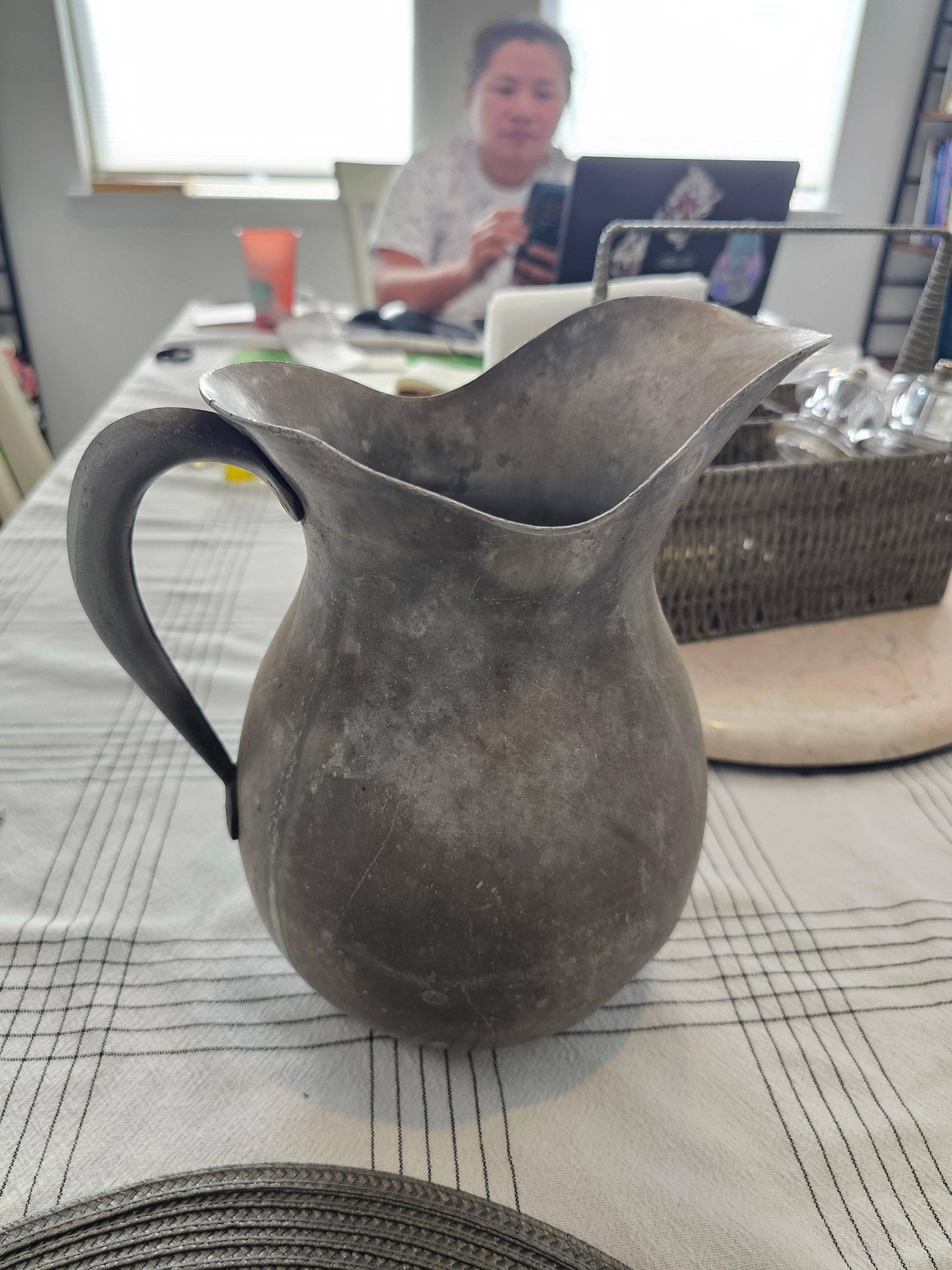 Vintage Lincoln Wear-Ever Aluminum Commercial Water Pitcher NSF Made in USA