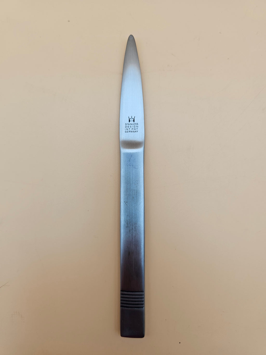 Vintage Aachen Germany Design Stainless Steel Letter Opener – 6.75"