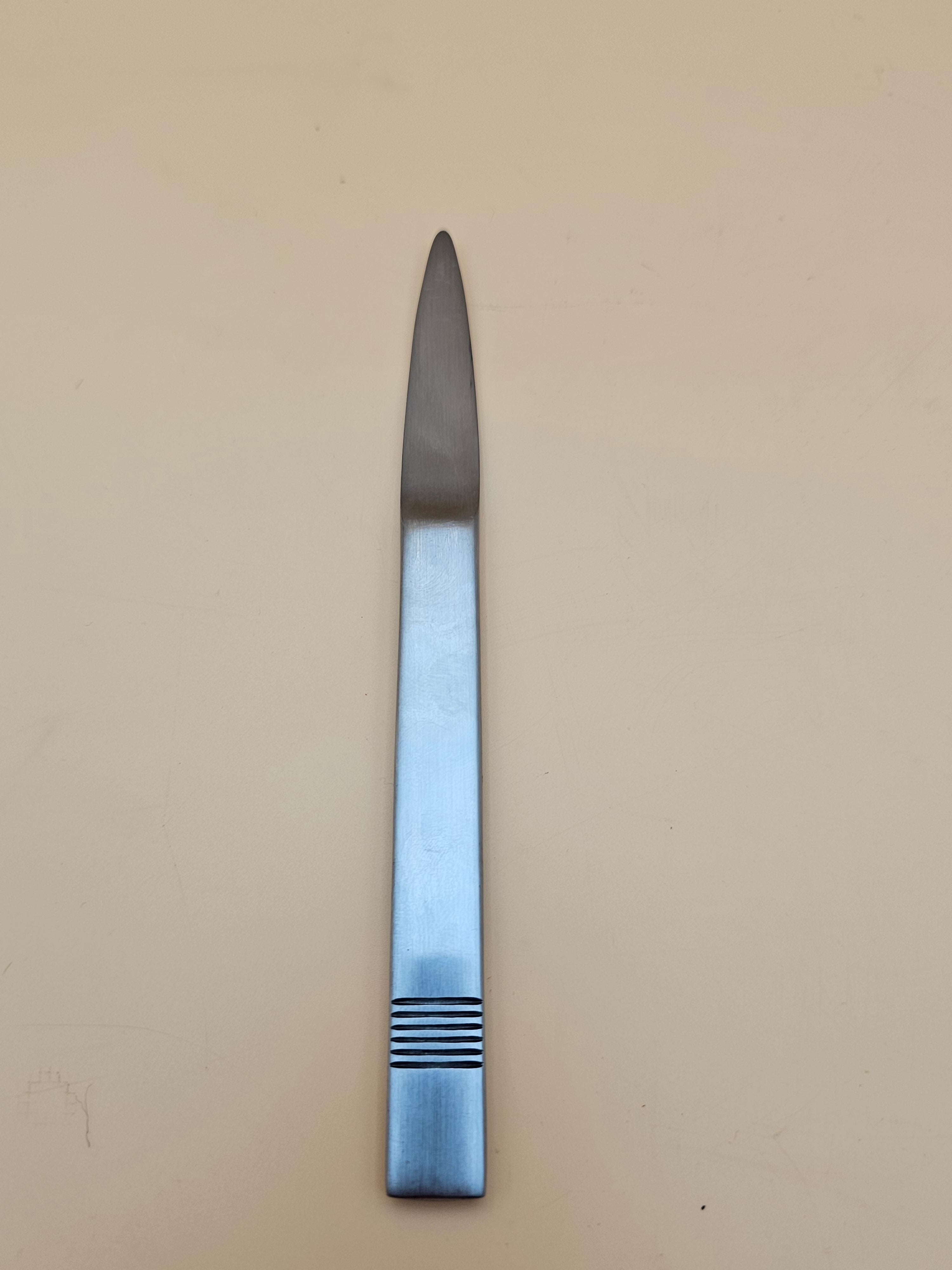 Vintage Aachen Germany Design Stainless Steel Letter Opener – 6.75"