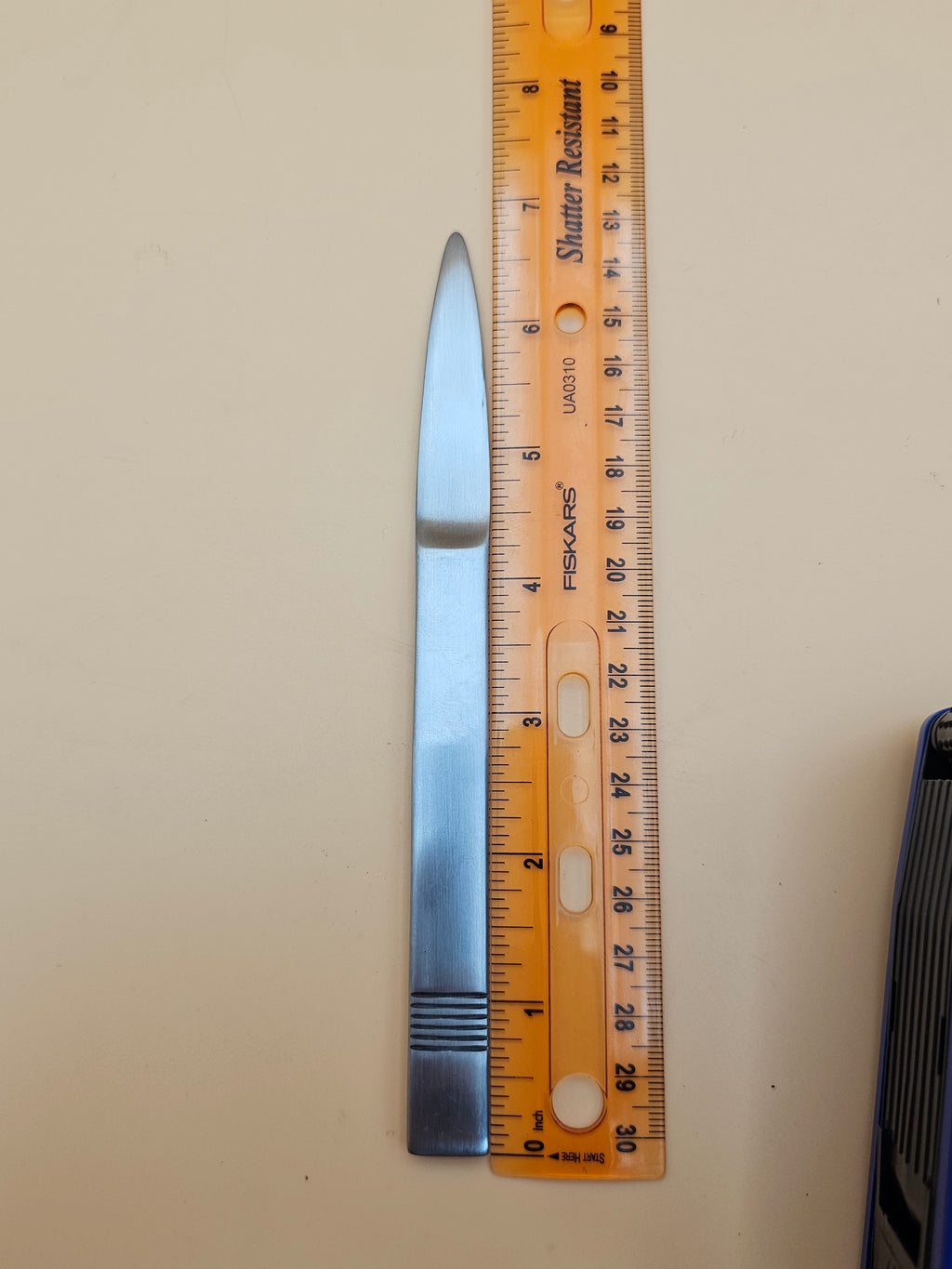 Vintage Aachen Germany Design Stainless Steel Letter Opener – 6.75"