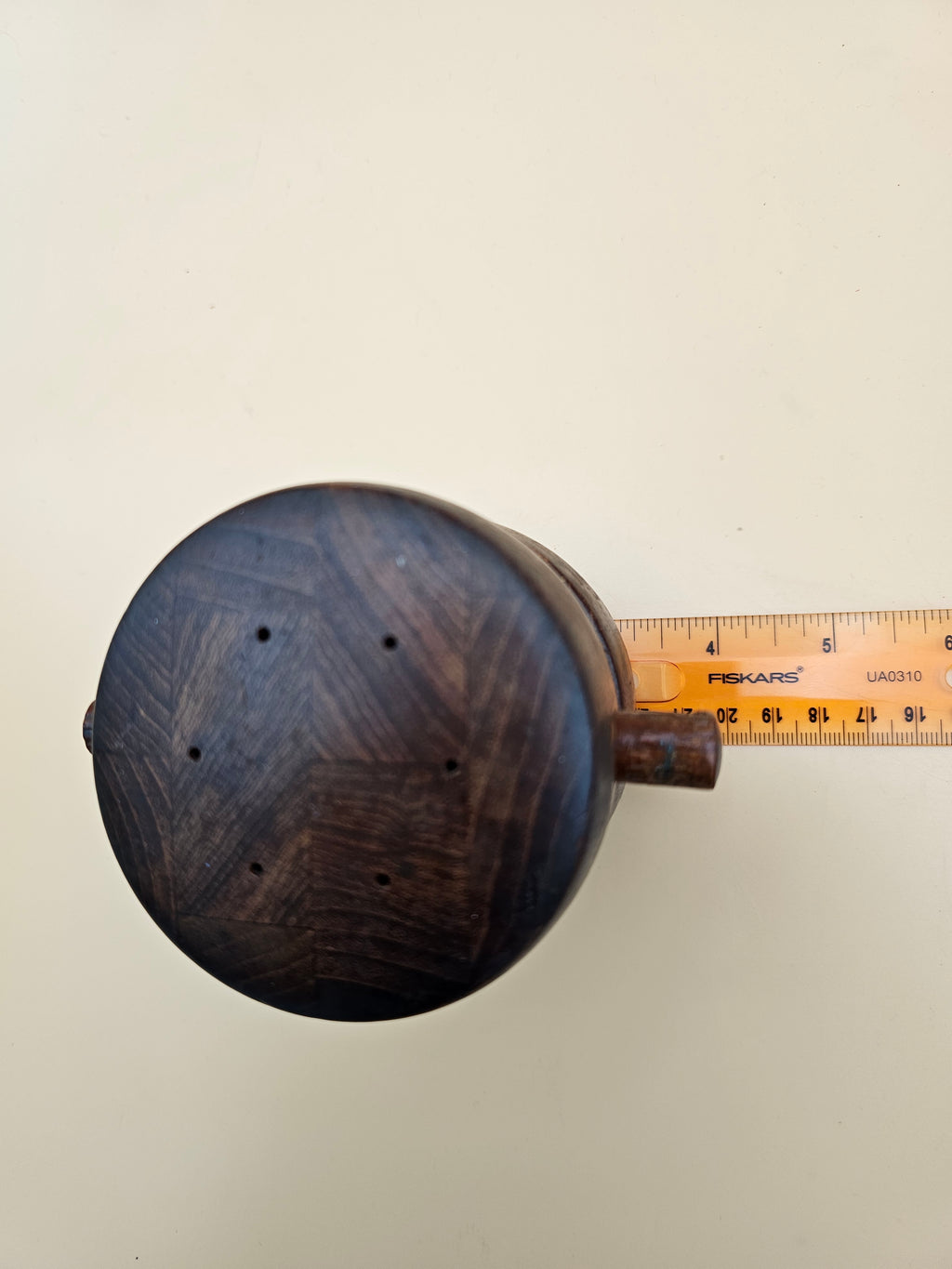 Vintage Dansk Jens Quistgaard Model 824 Double Barrel Teak Salt & Pepper Mill