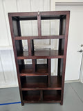 Whalen Furniture Geometric Open-Back Bookcase Room Divider – 72" Tall