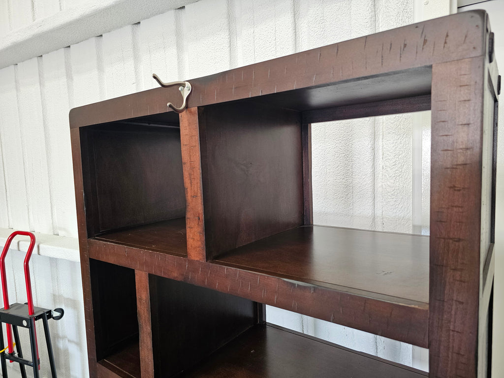 Whalen Furniture Geometric Open-Back Bookcase Room Divider – 72" Tall