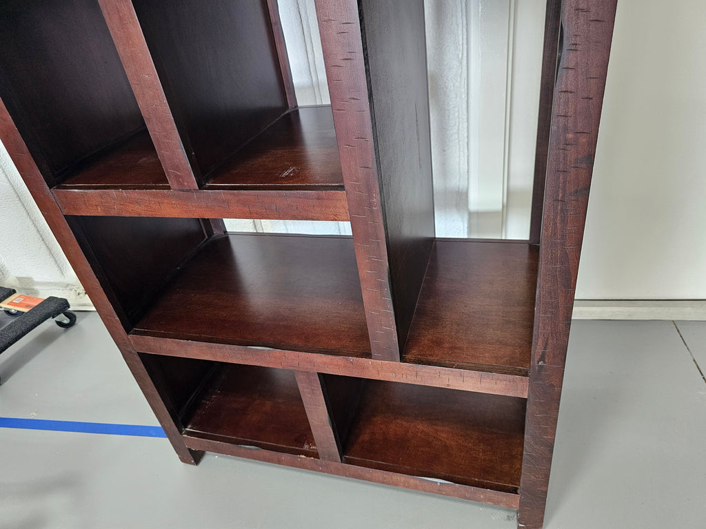 Whalen Furniture Geometric Open-Back Bookcase Room Divider – 72" Tall