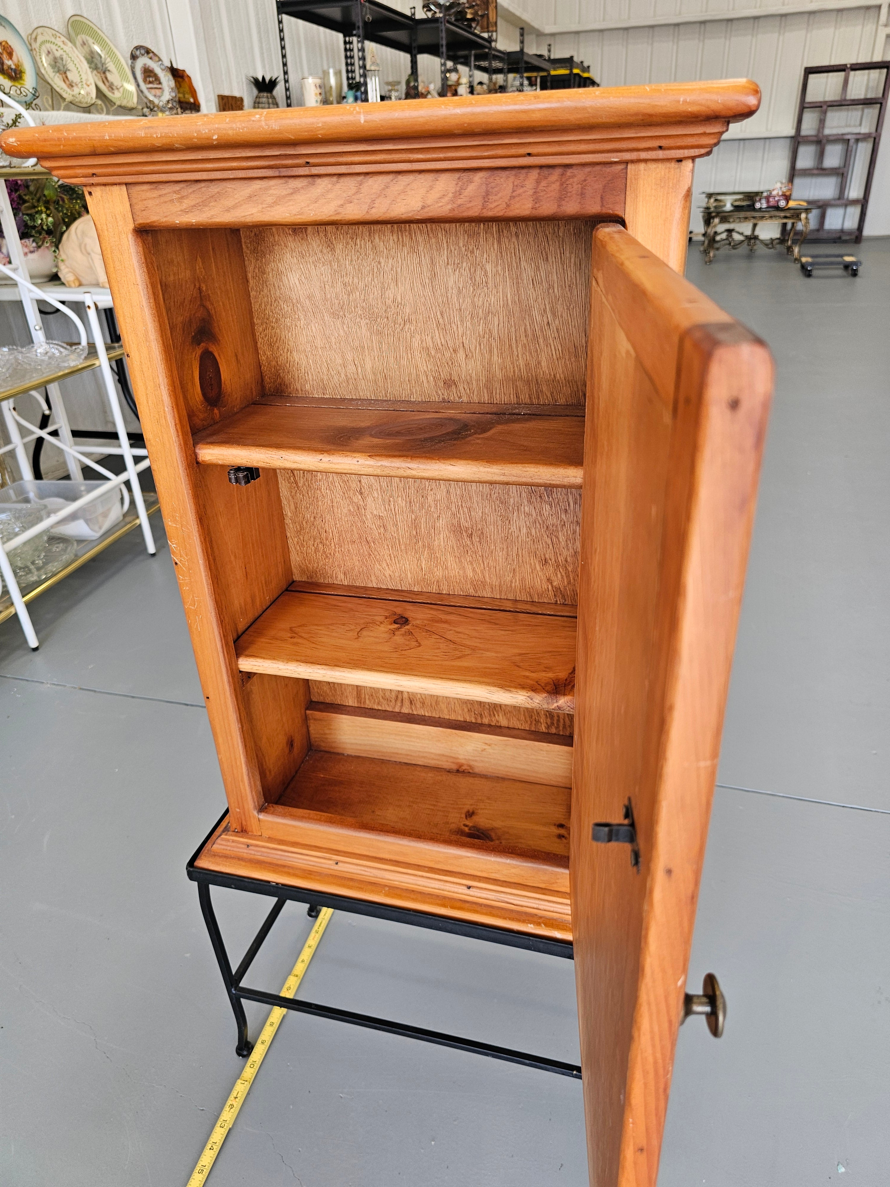 Peter Rabbit Beatrix Potter Illustrated Wood Storage Cabinet with Metal Stand