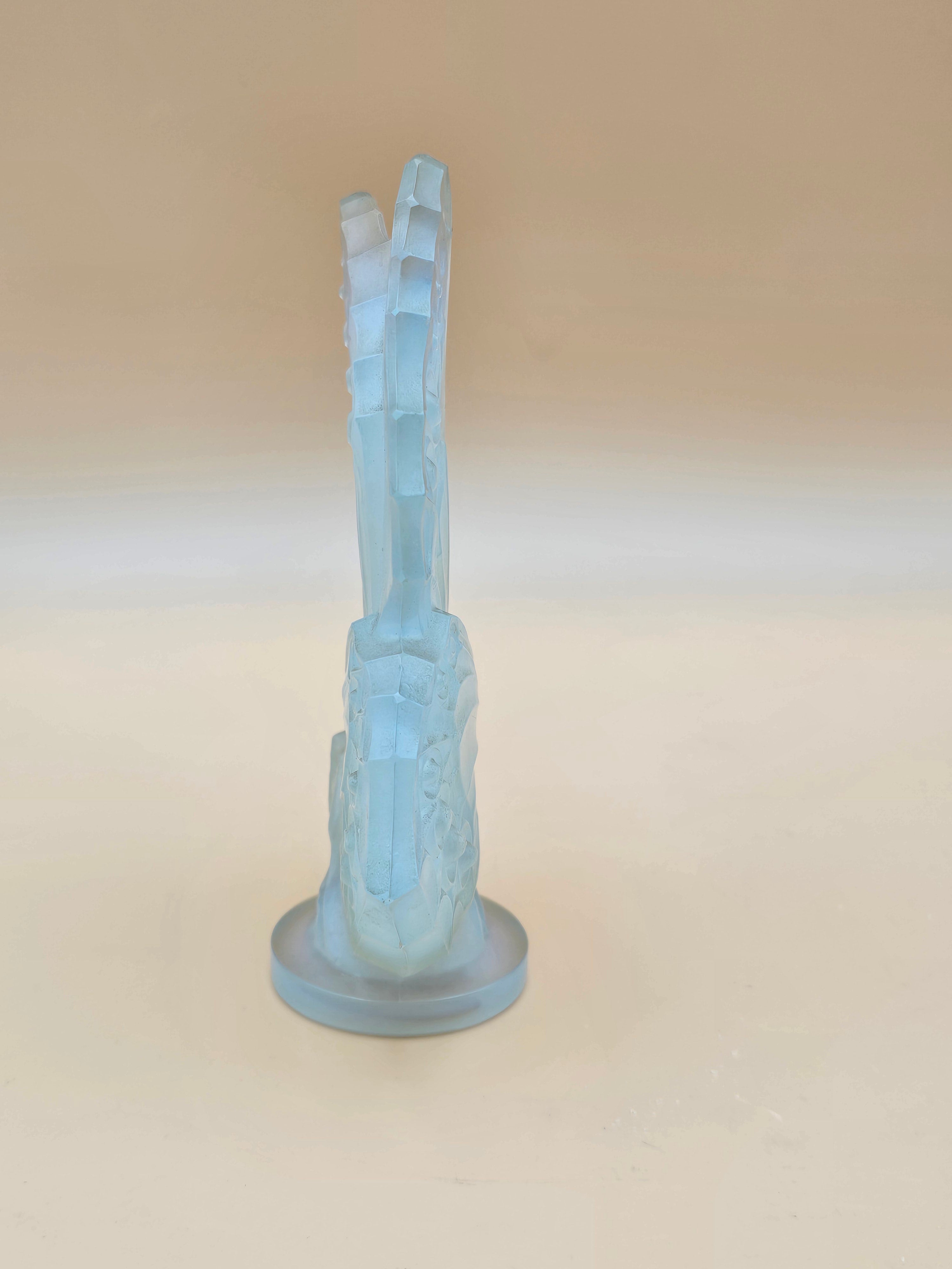 Sabino France Opalescent Glass Butterfly Sculpture – 6 Inch