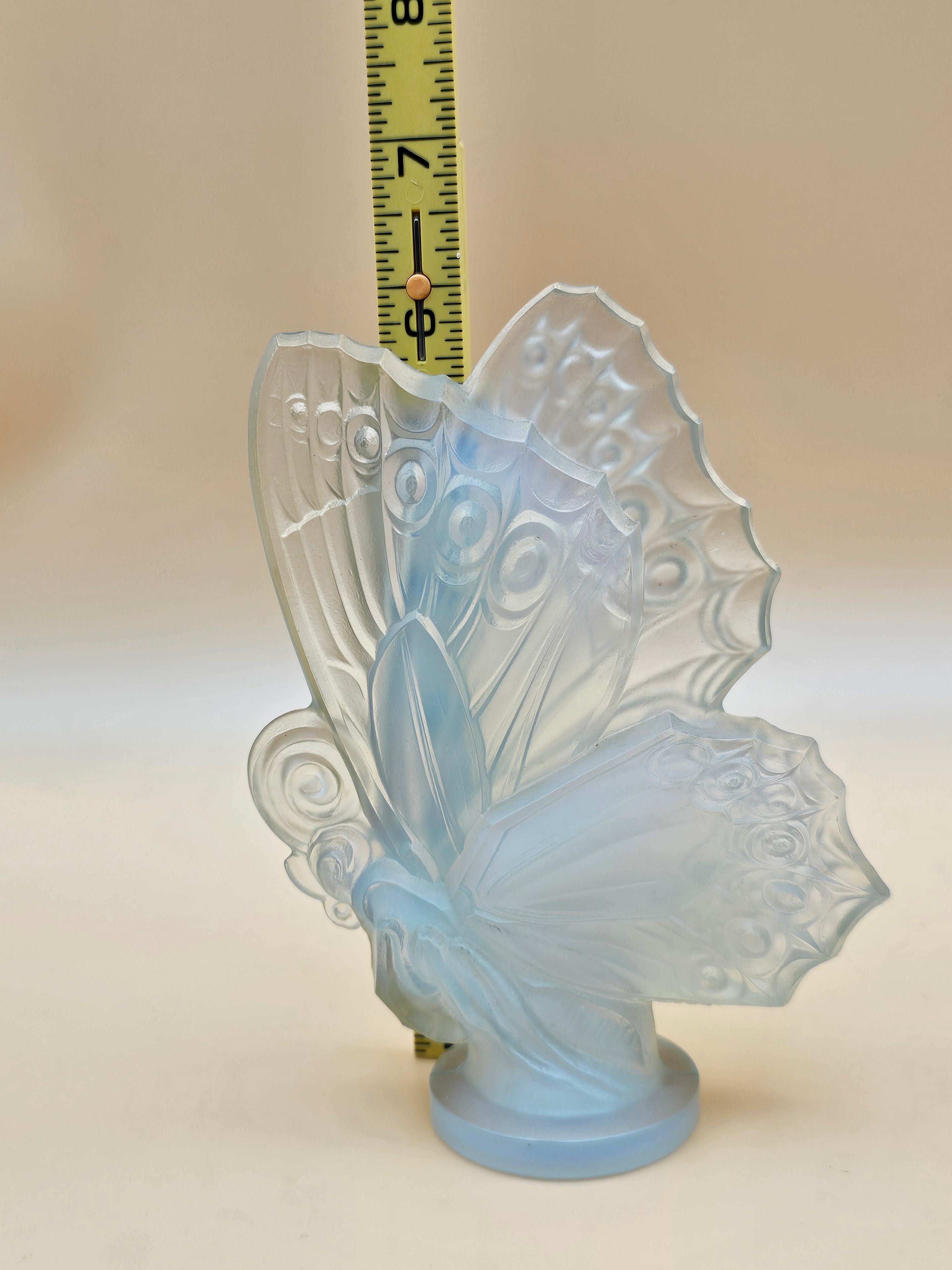 Sabino France Opalescent Glass Butterfly Sculpture – 6 Inch