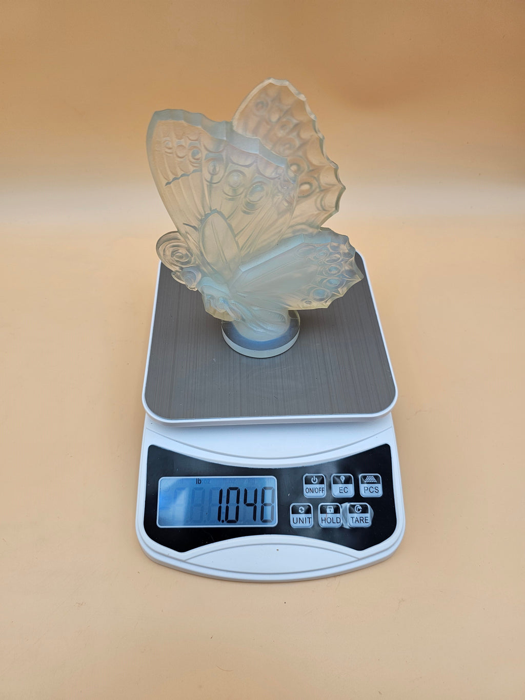 Sabino France Opalescent Glass Butterfly Sculpture – 6 Inch