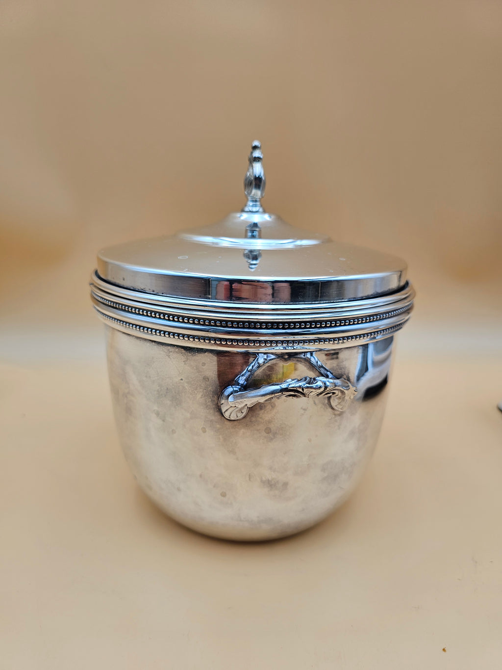 Vintage Friedman Silver Co. Silver Plate Vacuum Insulated Ice Bucket with Lid