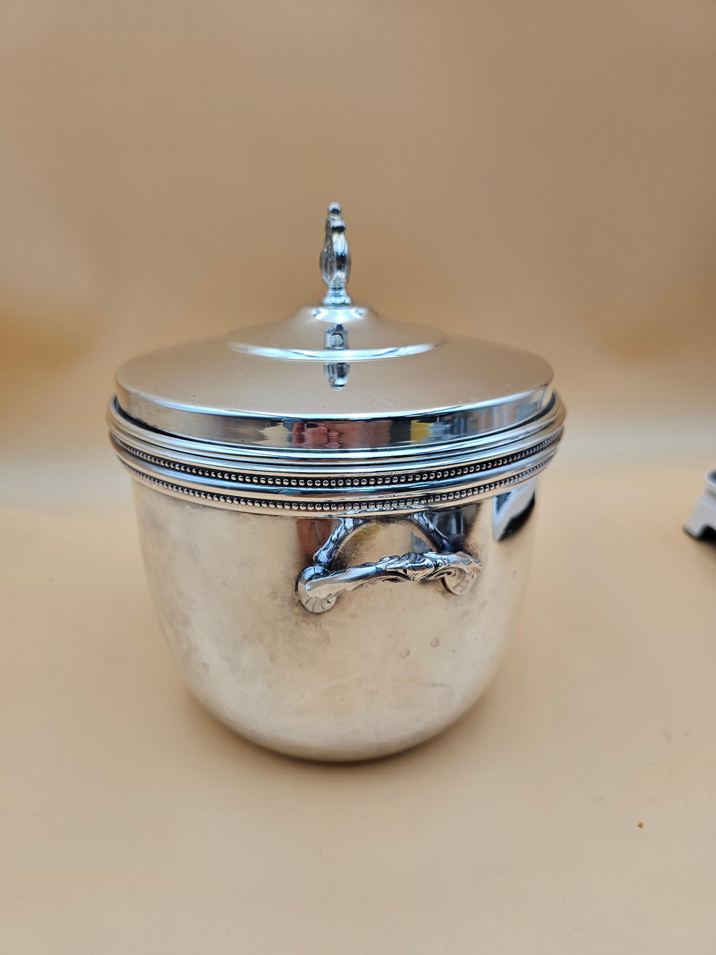 Vintage Friedman Silver Co. Silver Plate Vacuum Insulated Ice Bucket with Lid
