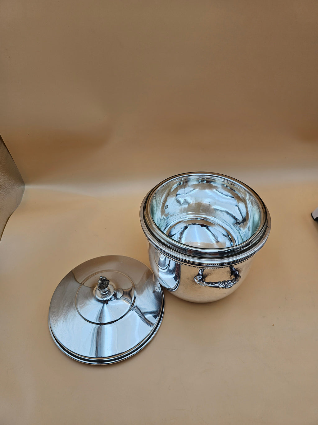 Vintage Friedman Silver Co. Silver Plate Vacuum Insulated Ice Bucket with Lid