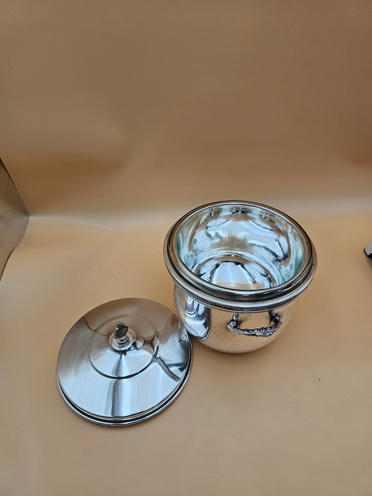 Vintage Friedman Silver Co. Silver Plate Vacuum Insulated Ice Bucket with Lid