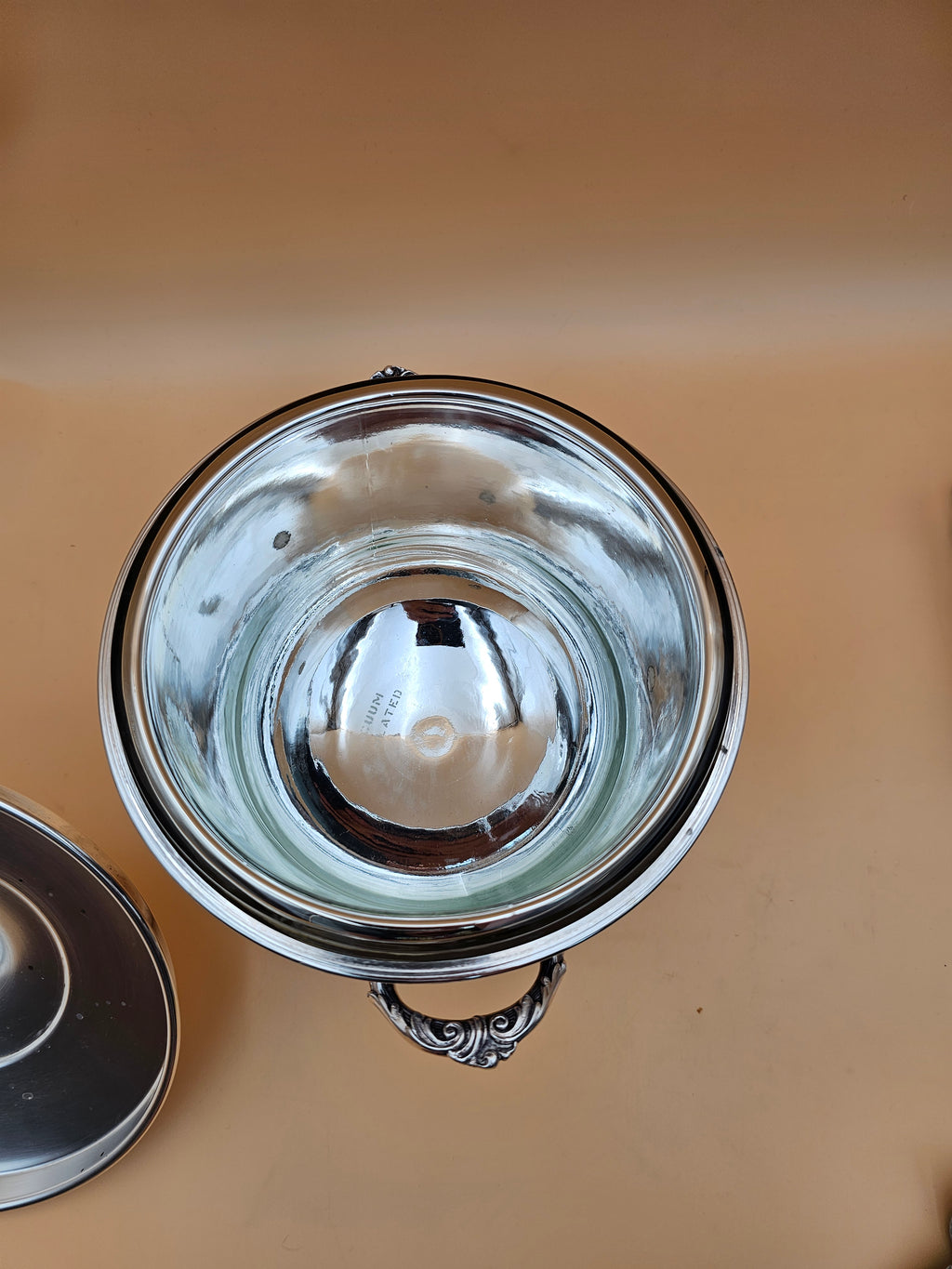 Vintage Friedman Silver Co. Silver Plate Vacuum Insulated Ice Bucket with Lid