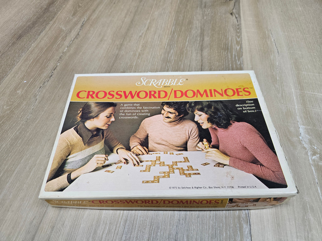 Vintage 1975 Scrabble Crossword/Dominoes Game No. 91 – Complete 50 Tiles