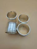 Wedgwood Silver-Tone Beaded Napkin Rings – Set of 4