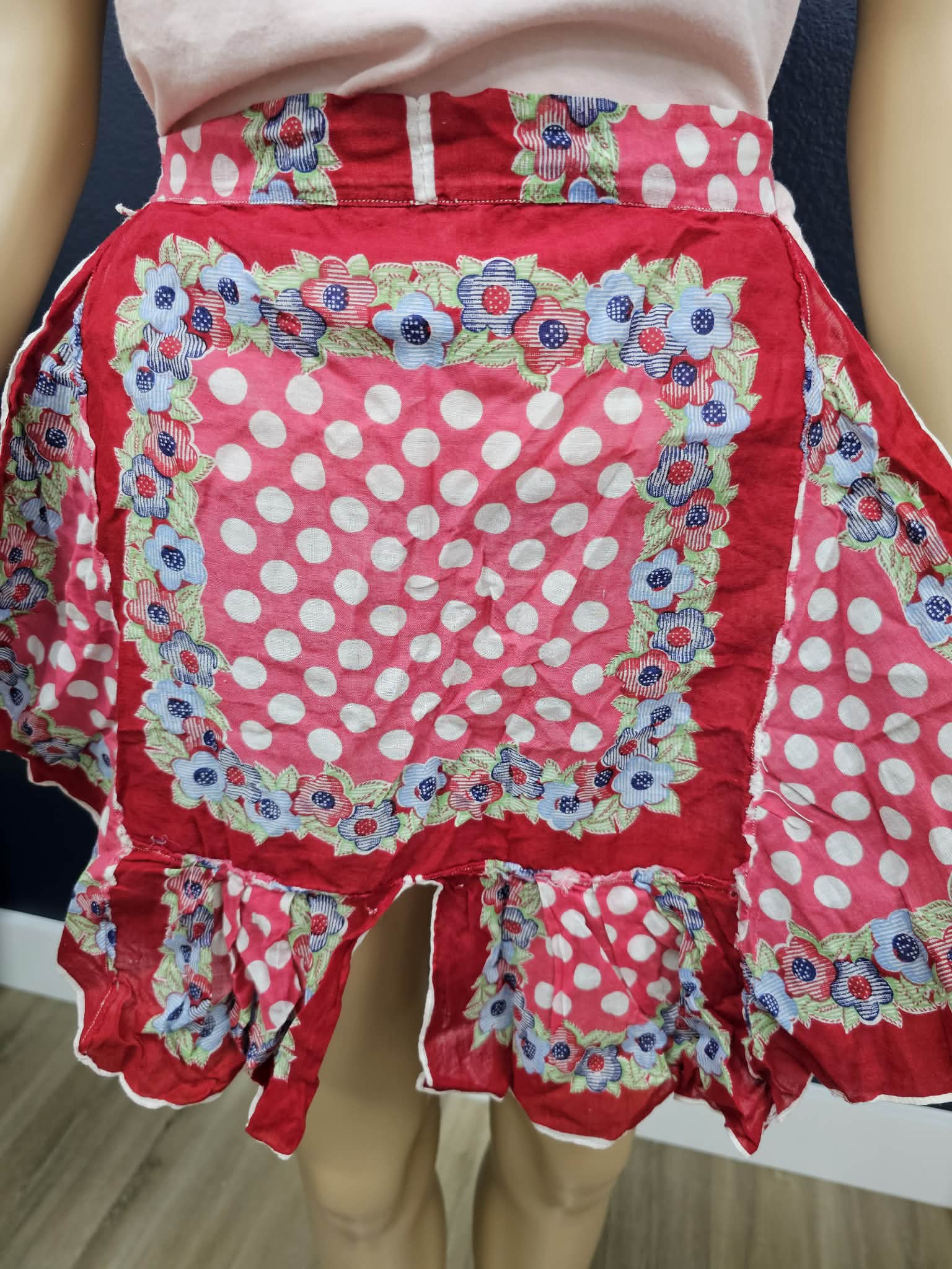 Lot of 7 Assorted Vintage Kitchen Aprons - Floral, Gingham, & Character Prints