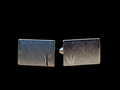 Vintage Anson Sterling Silver Rectangular Cufflinks – Mid-Century Textured Design