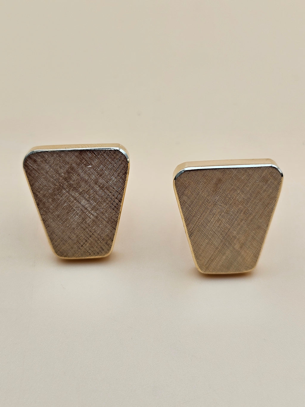 Vintage Jonas Koch 14K Two-Tone Gold Modernist Cufflinks, 13.33g