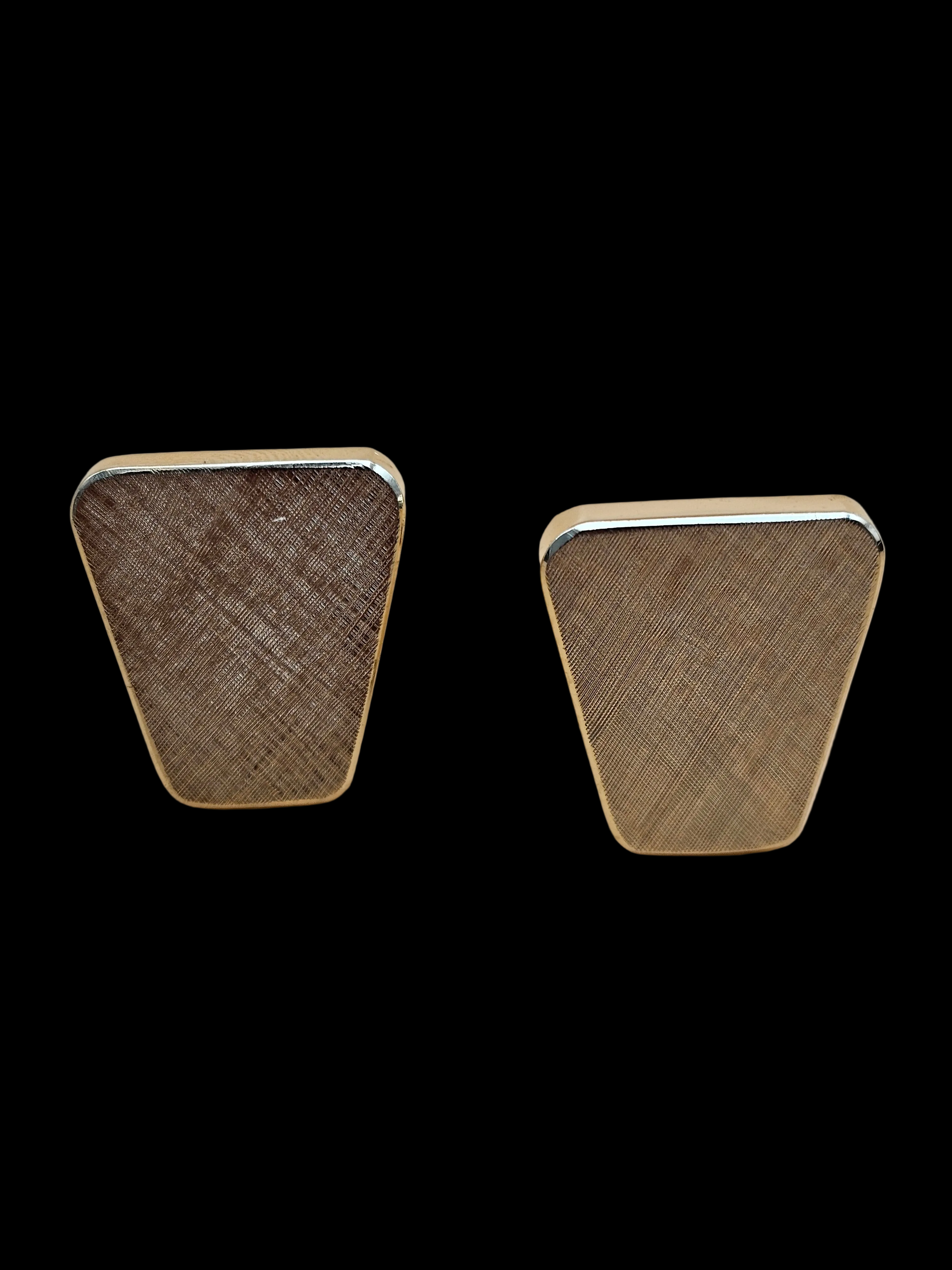 Vintage Jonas Koch 14K Two-Tone Gold Modernist Cufflinks, 13.33g